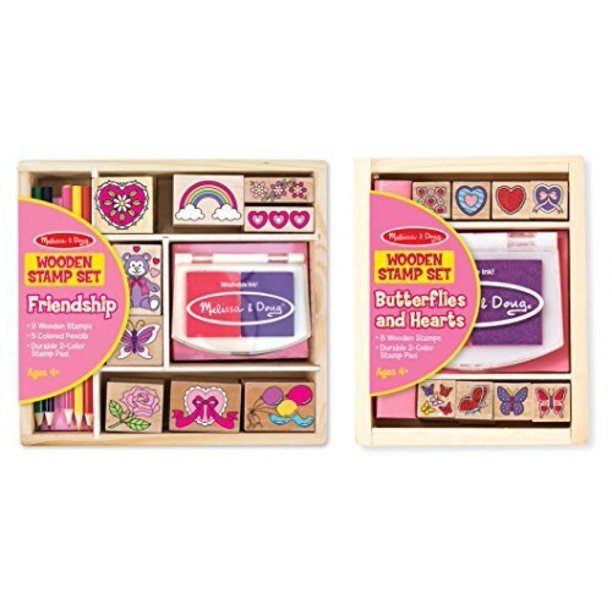 melissa and doug wooden friendship stamp set