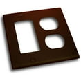 thumbnail image 1 of Residential Essentials 10826VB Double Rocker and Receptacle Outlet Switch Plate- Venetian Bronze, 1 of 1