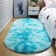 thumbnail image 1 of Manta de lujo ligera para la mesita de noche del dormitorio, manta para la mesita de noche de la sala de estar, alfombra de piso simple ovalada, alfombra antideslizante con efecto tie dye, 1 of 6