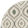 thumbnail image 5 of SAFAVIEH Florida Declan Geometric Swirls Shag Area Rug, Cream/Light Blue, 6'7" Round, 5 of 7