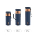 thumbnail image 5 of Contigo 20 oz Stainless Steel Travel Mug Tumbler – Leak-Proof Insulated Coffee Mug, Keeps Drinks Hot, Side Handle, Dark Blue/Bronze, 5 of 7