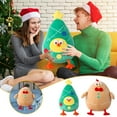 thumbnail image 3 of Dengmore Christmas Throw Pillows Cute Hen and Pullet Doll Cushion Plush Pillow Toy Soft Cotton Cushion Christmas Gift for Children Christmas Couch Bed Ornaments Holiday Decoration, 3 of 7