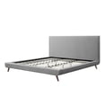 thumbnail image 6 of Loft Lyfe Jessie Platform Bed Linen Upholstery King Size, Grey, 6 of 9