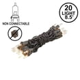 thumbnail image 2 of Novelty Lights Clear 20 Light Incandescent Craft Mini Christmas String Lights Brown Wire 8.5 feet, 2 of 4