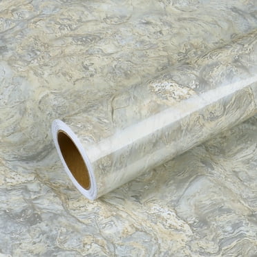VEELIKE Grey Marble Peel and Stick Countertops Self Adhesive Kitchen Countertop Contact Paper 15.7''x118''