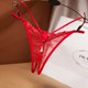 thumbnail image 1 of Lencería sexy, tanga sexy con la parte superior abierta, traje apasionado de mujer, bordado transparente coqueto, 1 of 6
