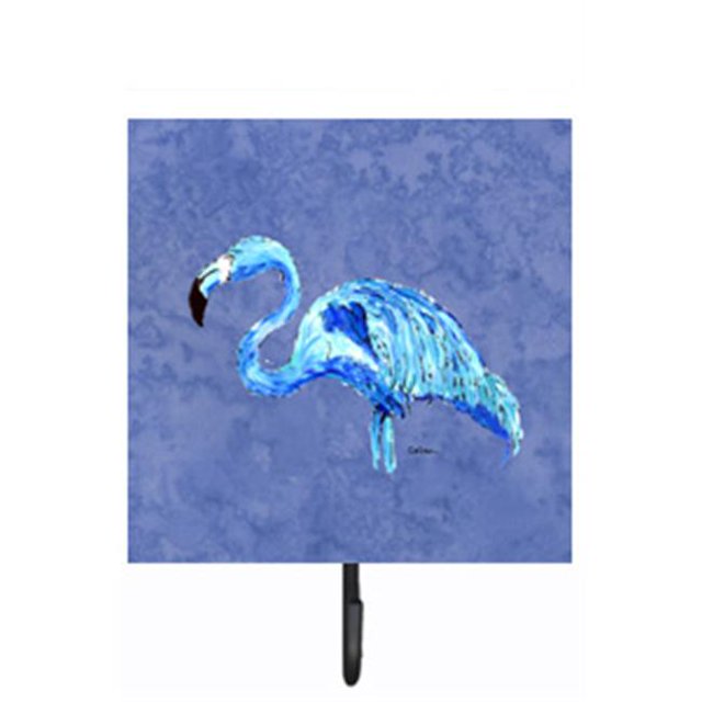 Flamants Roses sur Laisse Ou Porte-Clés Bleu Ardoise