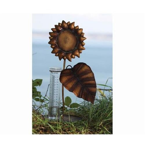Toland Home and Garden TOL212330 Sunflower Tabletop Rain Gauge by Toland