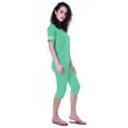thumbnail image 4 of Moomaya Ensemble de Nuit Simple pour Femmes avec Capri en Coton 2 Pcs Chemises de Nuit-Sfq, 4 of 6