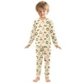 thumbnail image 3 of joogoo Capybara Christmas Pajamas Set Long Sleeve Soft Cotton Sleepwear 2 Piece 18M, 3 of 7