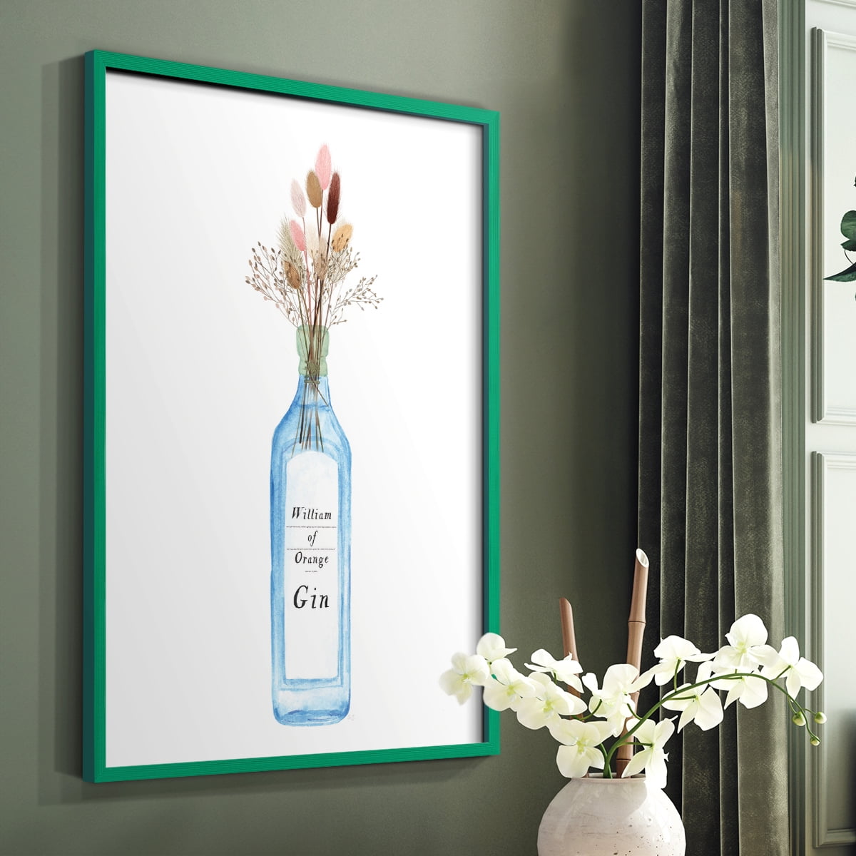 William of Orange Gin Framed Print - Solid Wood in Single Picture Frame Solid Wood 2 Framed Print