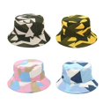 thumbnail image 1 of Sombrero de pescador con estampado de animales de moda, sombreros de pescador para mujer, gorra plegable Reversible, azul Feliz Sencillez, 1 of 1