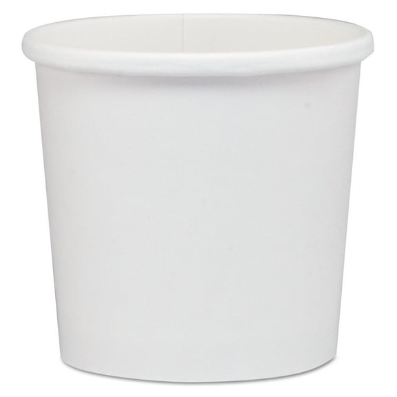 Dart Flexstyle Dbl Poly Paper Containers, WH, 12 oz, 3 3/5", 25/Bag, 20 Bags/Carton -SCCH4125U