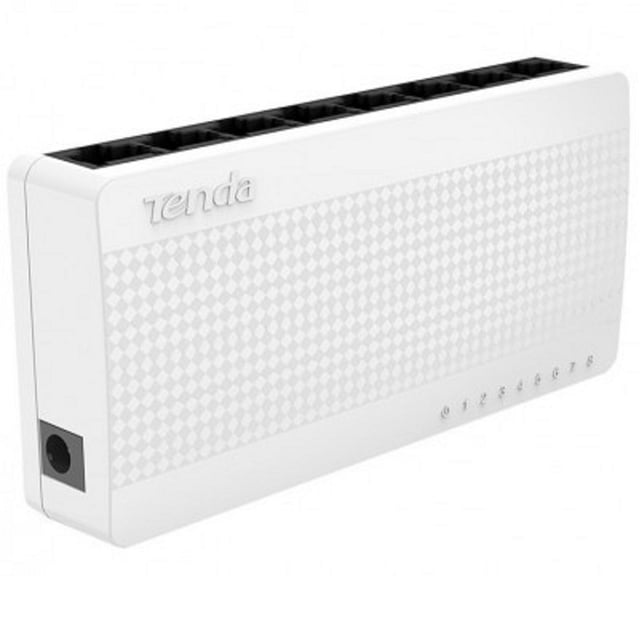 Switch Tenda blanco 4 puertos 2 Watts Fast Ethernet S108