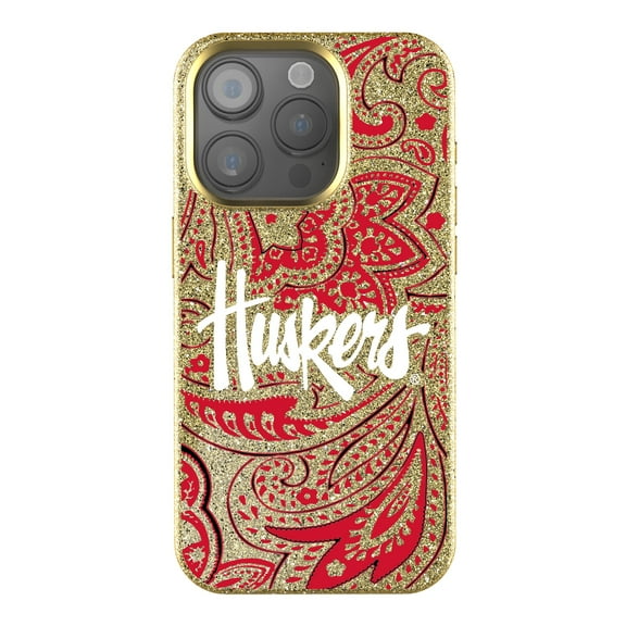 Keyscaper Nebraska Huskers Paisley Bling iPhone Case
