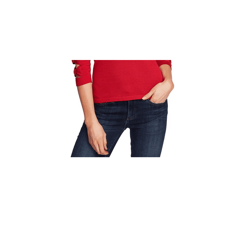 CeCe Womens Bow Turtleneck Sweater