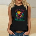 thumbnail image 2 of Summer Tank Tops for Women Casual Crewneck Sleeveless Shirts Pickleball Graphic Tees Loose Fit T Shirt Casual Blouse, 2 of 4