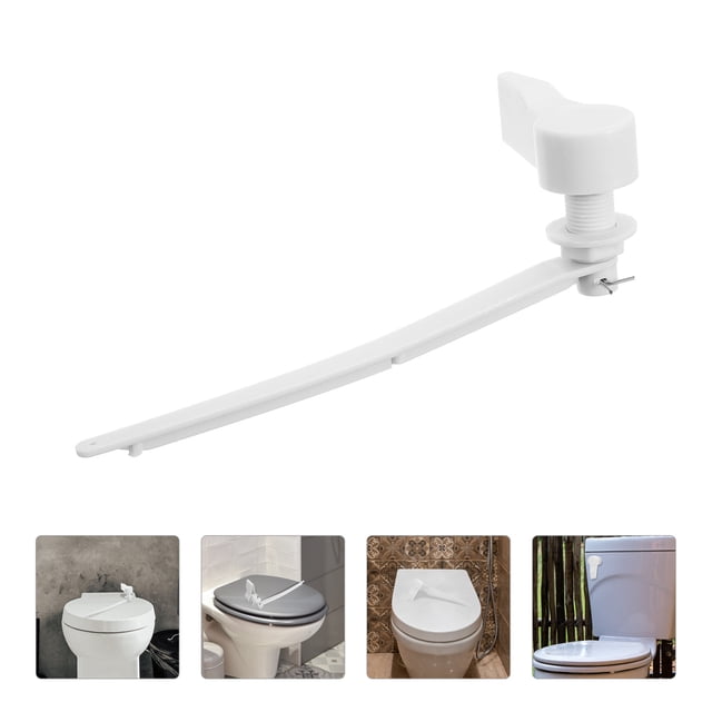 BESTYASH 1Set Toilet Tank Lever White Plastic for Home Bathroom Accessory