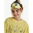 thumbnail image 3 of Looney Tunes X Justice Girls Short Sleeve Sleep Top and Sleep Pants with Eyemask, 3-Piece, Sizes 5-18, 3 of 4