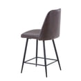 thumbnail image 6 of Jofran Maddox Mid-Century Modern Faux Leather Upholstered Counter Height Barstool (Set of 2), 6 of 7