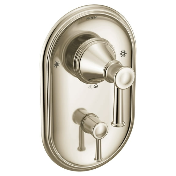 Moen T2310 Nickel Shower Valve Trim 3-Way Diverter 2-Handles Shower Valve Trim