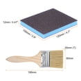 thumbnail image 2 of Uxcell 11 Pcs 100 x 120mm Bloque de Lijado 120-180 Grano Esponjas de Lijado de Doble Uso, Azul, 2 of 7