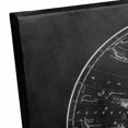 thumbnail image 5 of Creative Products Round World Map Black 16x16 Canvas Wall Art, 5 of 5