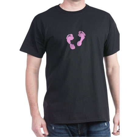 

CafePress - Cute Pink Baby Girl Footprints Maternity D T Shirt - 100% Cotton T-Shirt