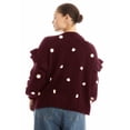 thumbnail image 2 of June & Vie Women's Plus Size Ruffle-Sleeve Cardigan, 2 of 3