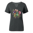 thumbnail image 4 of CONZONE Womens Summer T-Shirts Short Sleeve T Shirts for Women Casual V Neck Floral Graphic Lightweight Tees Soft Cozy Dailywear, 4 of 4