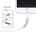 thumbnail image 5 of 12 Piezas Cargador de Cable Tipo C, (12 Piezas, Negro, Gris) Protector Micro USB de Silicona Suave, Protector de Cable de Ratón, Apto para Todos los Teléfonos Móviles, 5 of 5