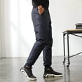 thumbnail image 6 of YUELONGHU Adult Men Casual Pants Kaki Pants for Men Men Inside and Outside Wear Cold Warm Thick High Waist Loose Large Size Elastic Pants, 6 of 7