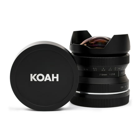 UPC: 0040962923221 | Koah Artisans Series 7.5mm f/2.8 Wide-Angle Fisheye Lens for Canon EF-M Mount