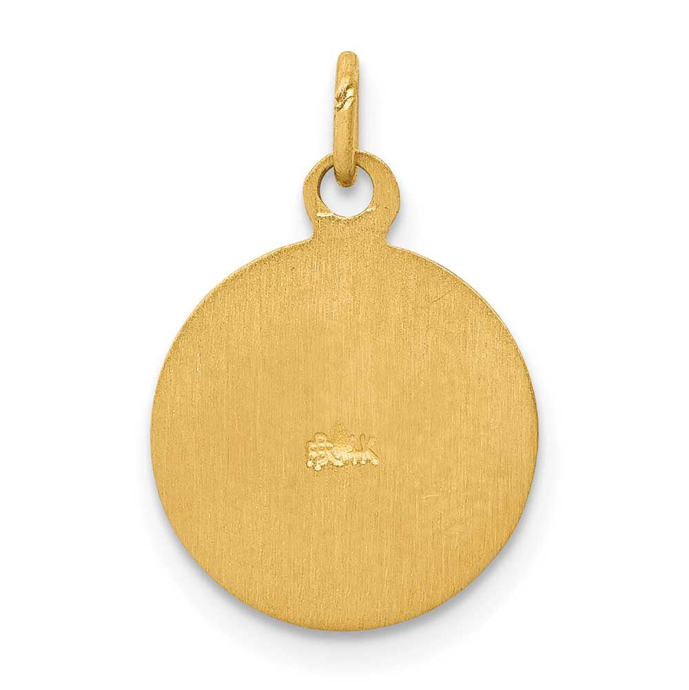 Finest Gold 14K Saint Patrick Medal Charm