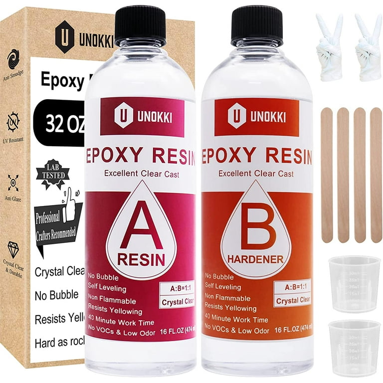Easy Mix 1:1 High Gloss Resin and Hard Crystal Clear Epoxy Resin