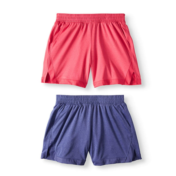 Athletic Works - Athletic Works Active Mesh Shorts, 2-Pack (Little ...