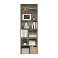 thumbnail image 5 of Pemberly Row Free Standing 6-Tier Open Storage Bookcase French Oak, 5 of 5