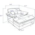 thumbnail image 2 of Tabaray 56.3" Convertible Sectional Sofa w Extra Deep Seats, Modern Corduroy Single Sofa Couch w 2 Toss Pillows & Ottoman, Modular Upholstered Sleeper Daybed for Living Room Apartment Office (Orange), 2 of 7