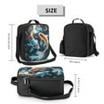 thumbnail image 2 of Rateoe Cute Koi Fish Serenity Lunch Bag Reusable Lunch Box with Shoulder Straps for Men Women Insulated Portable Lunchbox for adults Suitable for School Work Picnic, 2 of 7