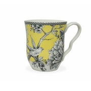 222 Fifth Adelaide Yellow Porcelain Dinnerware Set, 16 Piece with Dishes