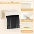 thumbnail image 3 of FHUIEWRY 2 Pcs Trash Bag Holder Dispenser with 2 Pcs Mesh Convenient Storage Net Grocery Bag Holder for Plastic Bags,Wall Mounted Bag Saver Garbage Bag Dispenser for Kitchen, Bathroom Organization, 3 of 8