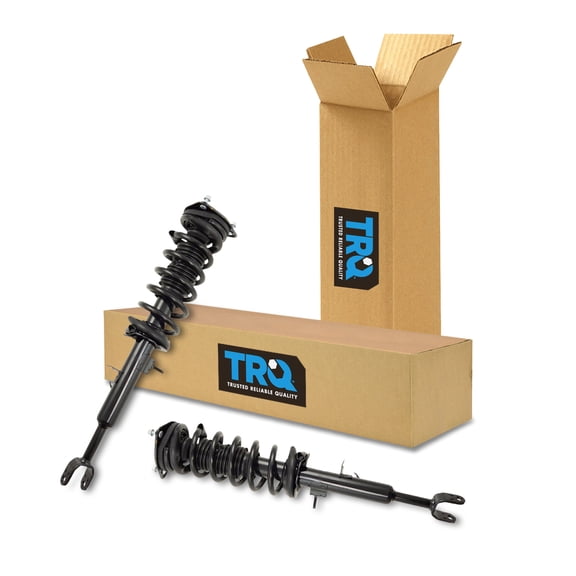 TRQ Front Loaded Complete Shock Strut Spring Mount Assembly Pair 2pc for G35 SCA72928 Fits select: 2003-2007 INFINITI G35
