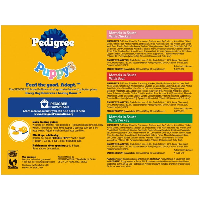 Pedigree puppy food walmart online
