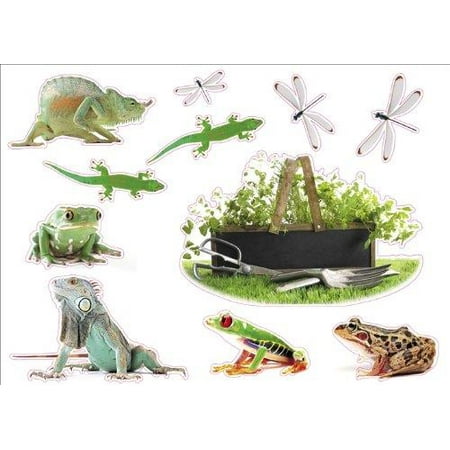 Lizard Sticker - Frogs & Lizard Artwork Room Décor Wall Sticker Decal, W-038