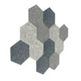 thumbnail image 5 of LUXOR RCLMHEX001 RECLAIM Stick-On Decorative Acoustic Panels - Ocean Foam Combo 12-Pack, 5 of 6