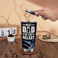 thumbnail image 4 of Best Dad in The Galaxy Mug, Birthday Gifts for Dad from Daughter Son, Star Movie Cup, Stainless Steel Insulated Travel Coffee Mug, Tumbler cup with Lid and Straw 20 oz, 4 of 6