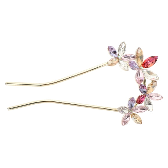 HIAKDOFT Multi Color Rhinestone Hairpins for Wedding Bridesmaids and Bridal Hairstyles