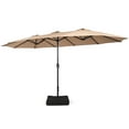 thumbnail image 1 of Sombrilla de Patio Exterior Costway 457.2 cm Doble Cara, 1 of 4