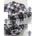 thumbnail image 2 of Matchstick Women Long Sleeve Flannel Plaid Checked Shirt (XS-XXL), 2 of 8