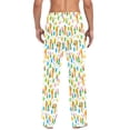 thumbnail image 4 of Cute teddy bear toy pattern Men's Pajama Pants Ultra Bottoms Sleepwear Bottom Pants with Pocket Drawstring, 4 of 5